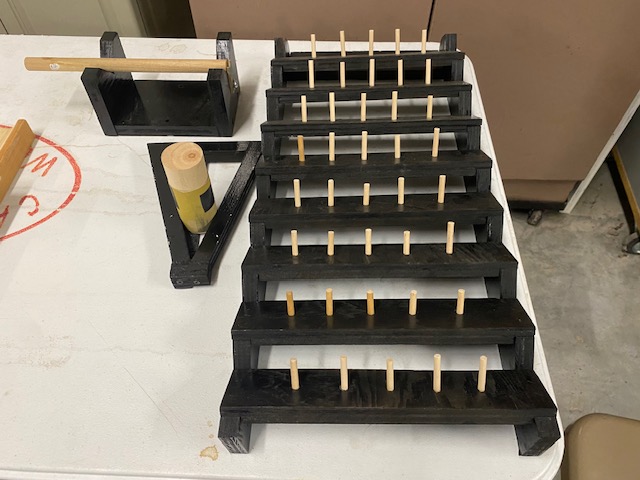 Dan Johnson thread rack and center finder tool