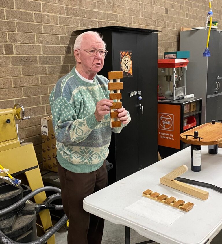 Burr showing his family name wood plaques