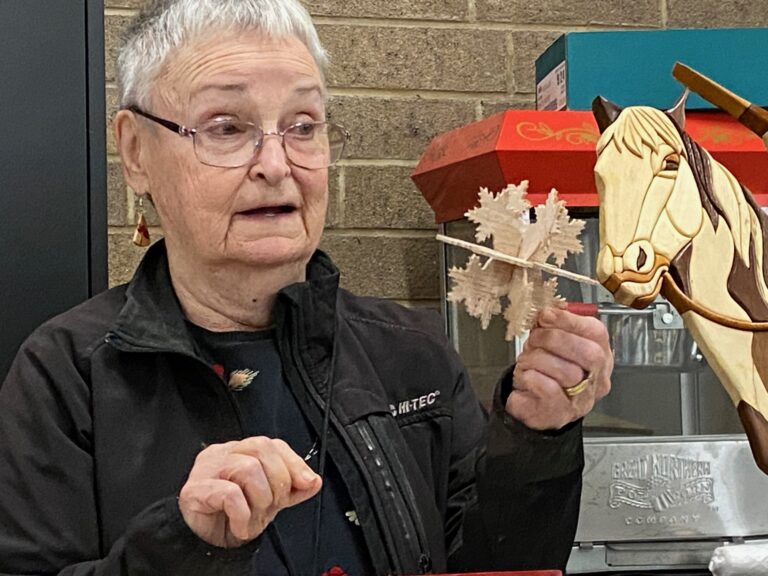 Juanita's snowflake scroll saw work