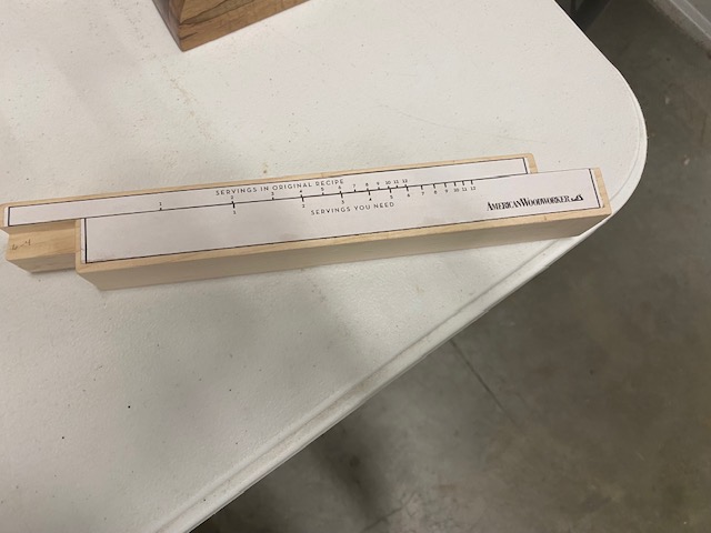 Charlies recipe adjustment rule