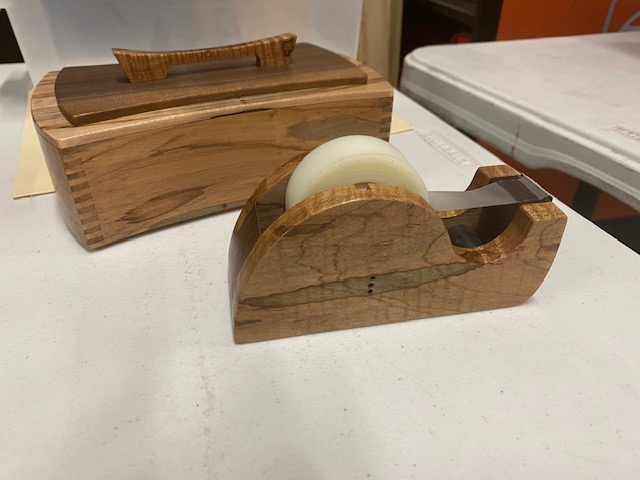 Charlie's Tape dispenser and box